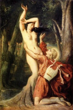Théodore Chassériau Werke - Apollo und Daphne 1845 romantische Theodore Chasseriau